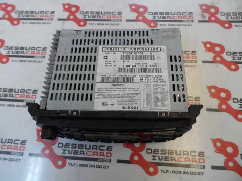 SISTEMA AUDIO RADIO CD CHRYSLER JEEP CHEROKEE 2005 2.8 CRD (163 CV)