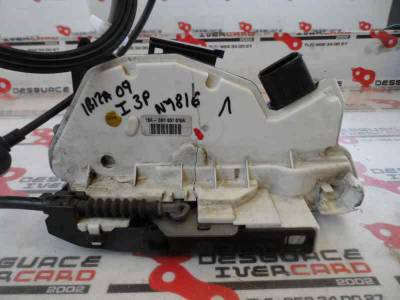 CERRADURA PUERTA DELANTERA IZQUIERDA SEAT IBIZA 2009 1.4 TDI (80 CV)