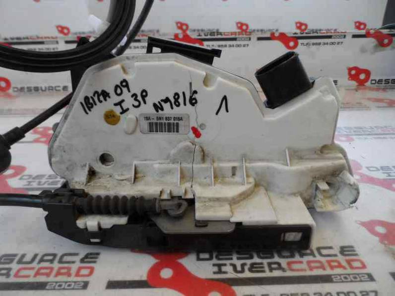 CERRADURA PUERTA DELANTERA IZQUIERDA SEAT IBIZA 2009 1.4 TDI (80 CV)