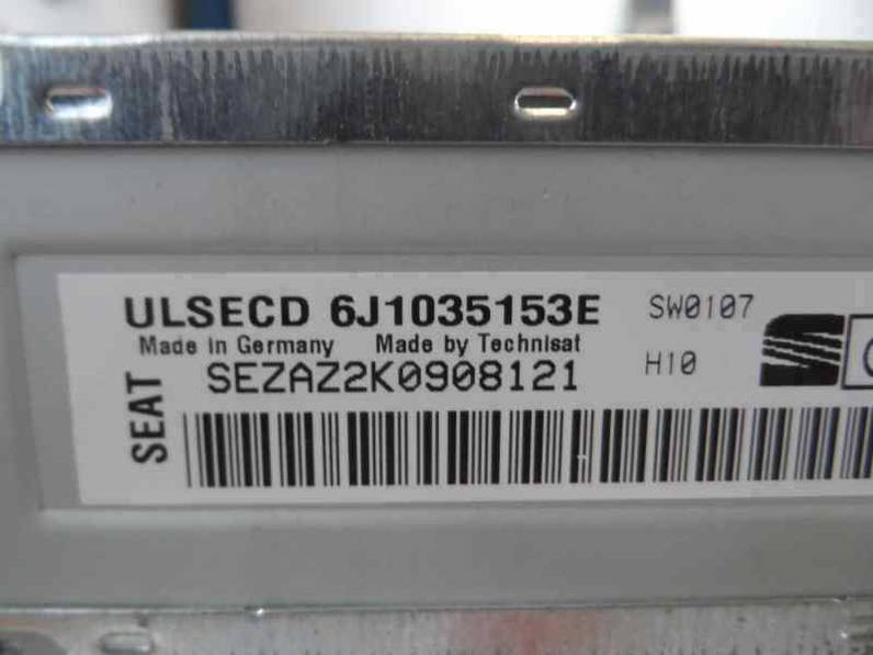 SISTEMA AUDIO RADIO CD SEAT IBIZA 2011 1.6 TDI (90 CV)