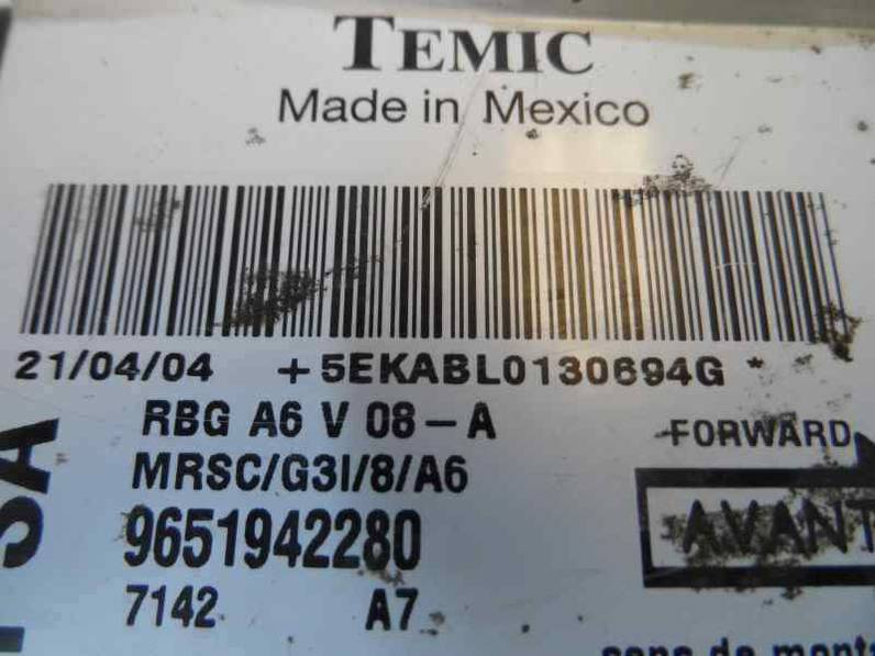 CENTRALITA AIRBAG CITROEN C2 2004 1.1 (60 CV)