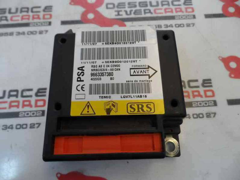 CENTRALITA AIRBAG CITROEN C3 2008 1.1 (60 CV)