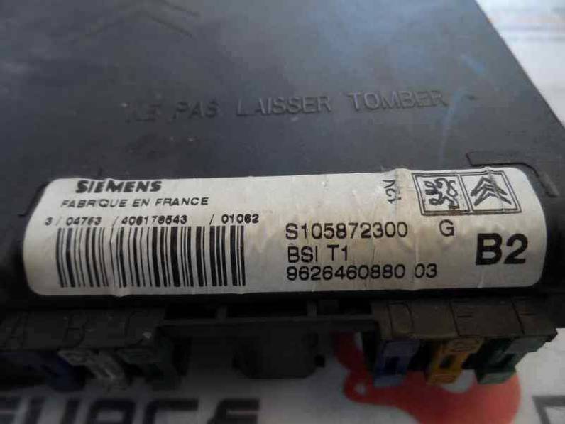 CAJA RELES FUSIBLES PEUGEOT 206 BERLINA 2001 1.9 D (69 CV)