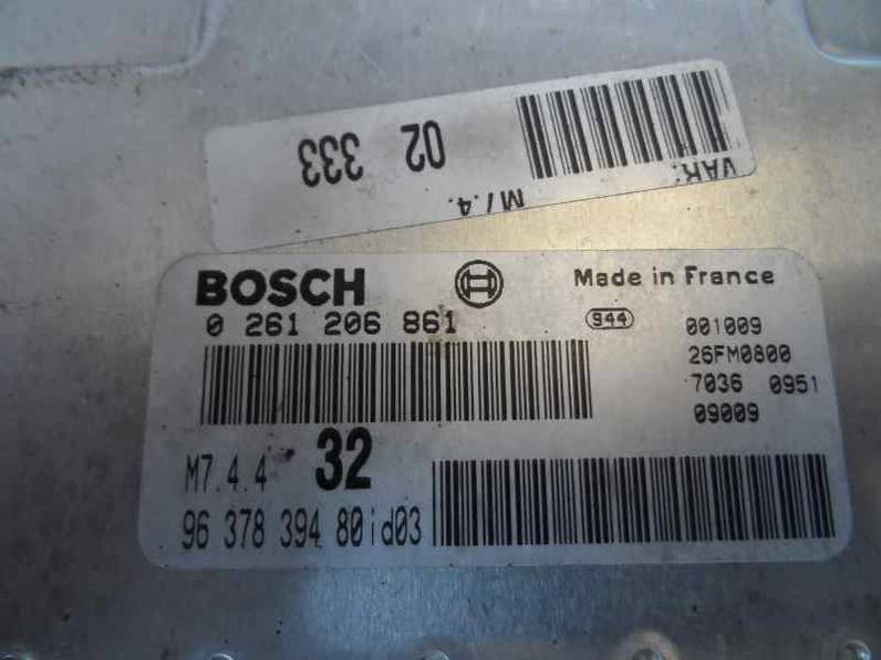 CENTRALITA MOTOR UCE PEUGEOT 306 BERLINA 3 4 5 PUERTAS 2000 1.6 (98 CV)