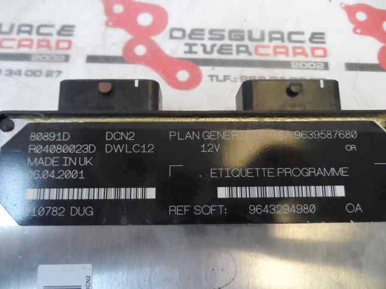 CENTRALITA MOTOR UCE CITROEN XSARA BERLINA 2001 1.9 D (69 CV)