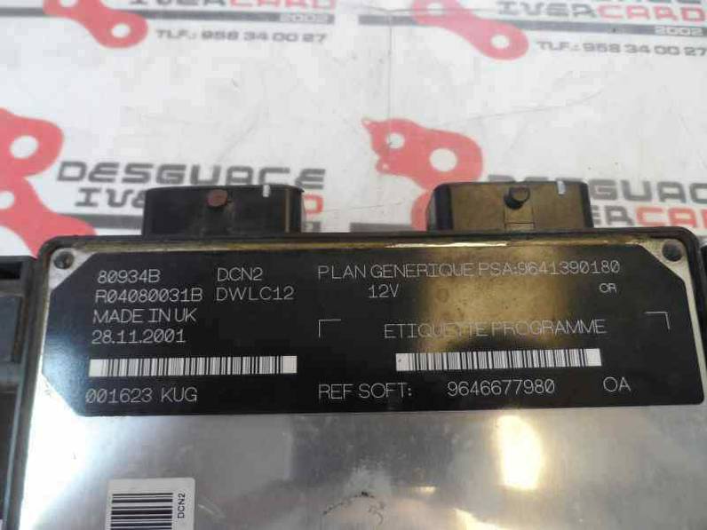 CENTRALITA MOTOR UCE CITROEN XSARA BERLINA 1997 1.9 D (69 CV)