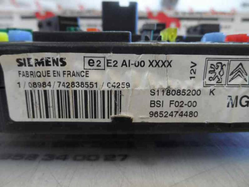 CAJA RELES FUSIBLES CITROEN C3 2004 1.4 HDI (68 CV)