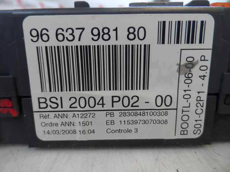 CAJA RELES FUSIBLES PEUGEOT 308 2008 1.6 16V HDI (90 CV)