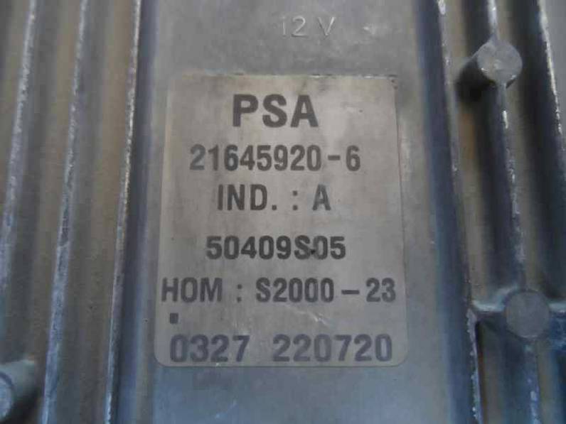 CENTRALITA MOTOR UCE PEUGEOT 206 BERLINA 2001 1.4 (75 CV)