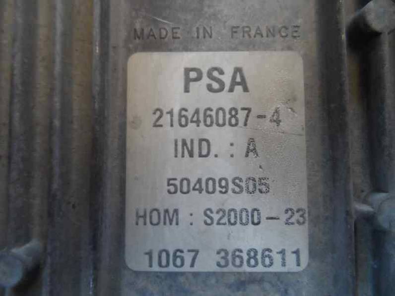 CENTRALITA MOTOR UCE PEUGEOT 206 BERLINA 2001 1.4 (75 CV)