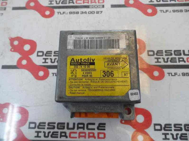 CENTRALITA AIRBAG PEUGEOT 306 BERLINA 3 4 5 PUERTAS 2000 2.0 HDI (90 CV)