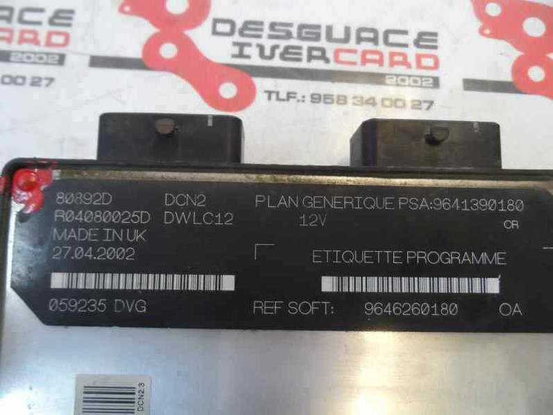 CENTRALITA MOTOR UCE CITROEN BERLINGO 2005