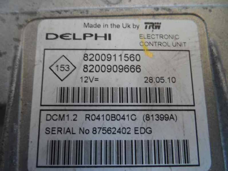 CENTRALITA MOTOR UCE RENAULT CLIO III 2010 1.5 DCI D (86 CV)