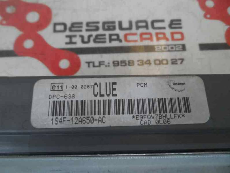 CENTRALITA MOTOR UCE FORD FOCUS BERLINA 2001 1.8 TDDI TURBODIESEL (90 CV)