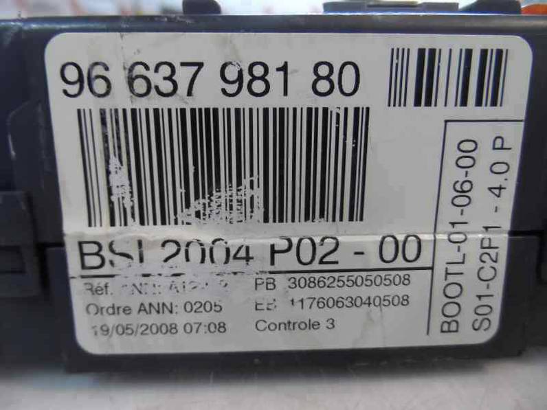 CAJA RELES FUSIBLES PEUGEOT 308 2008 1.6 16V HDI (90 CV)