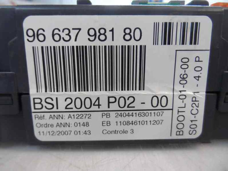 CAJA RELES FUSIBLES PEUGEOT 308 2007 2.0 16V HDI FAP (136 CV)