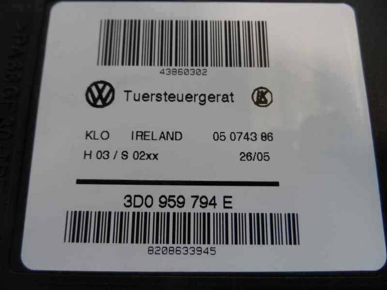 MOTOR ELEVALUNAS TRASERO DERECHO VOLKSWAGEN TOUAREG 2005 3.0 V6 TDI DPF (224 CV)