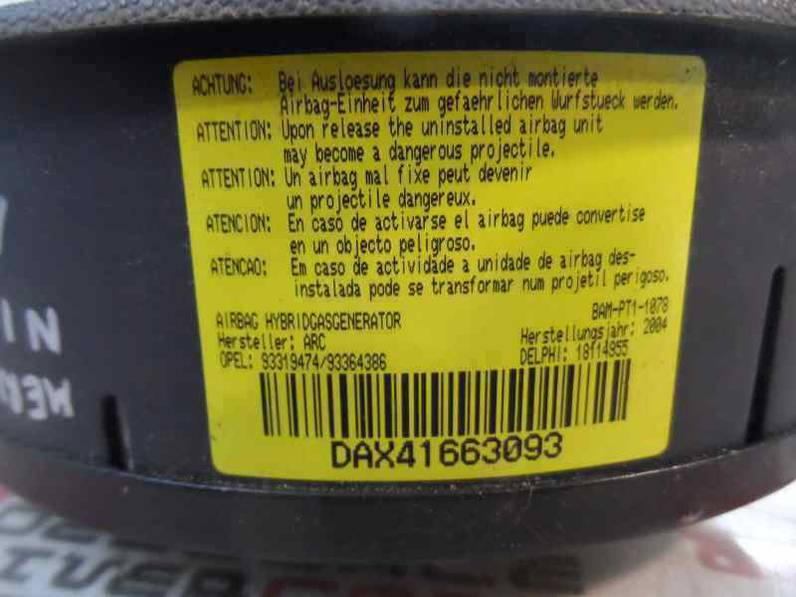 AIRBAG DELANTERO IZQUIERDO OPEL MERIVA 2004 1.7 16V CDTI (101 CV)