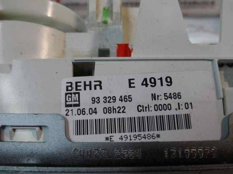 MANDO CALEFACCION AIRE ACONDICIONADO OPEL MERIVA 2004 1.7 16V CDTI (101 CV)