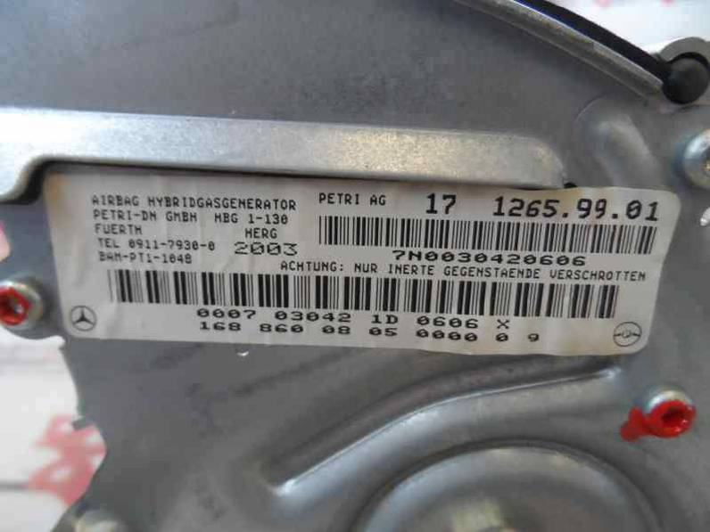 AIRBAG DELANTERO DERECHO MERCEDES CLASE A 2003 1.7 CDI D (95 CV)
