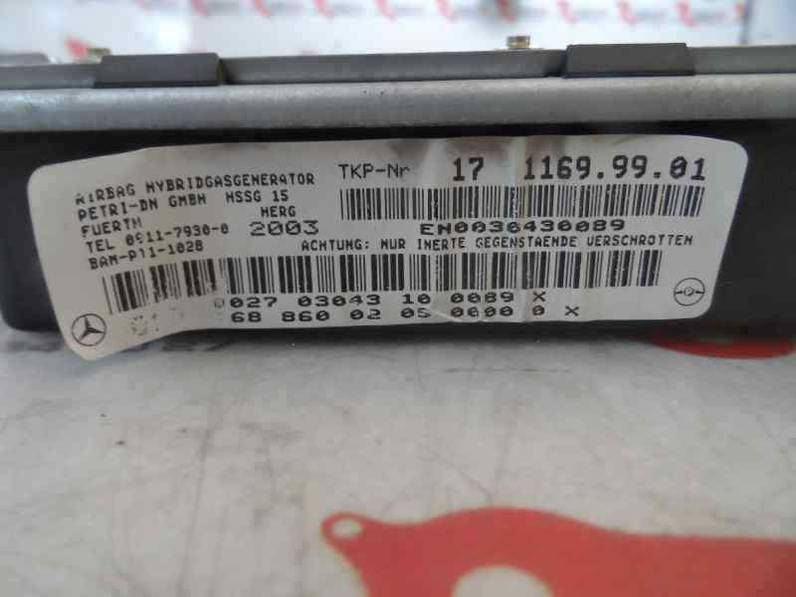 AIRBAG LATERAL DELANTERO DERECHO MERCEDES CLASE A 2003 1.7 CDI D (95 CV)