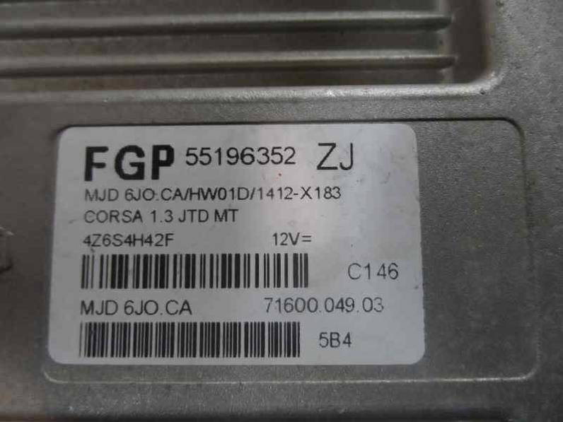 CENTRALITA MOTOR UCE OPEL CORSA C 2005