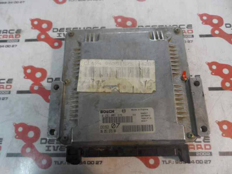 CENTRALITA MOTOR UCE PEUGEOT 306 BERLINA 3 4 5 PUERTAS 1999 2.0 HDI (90 CV)