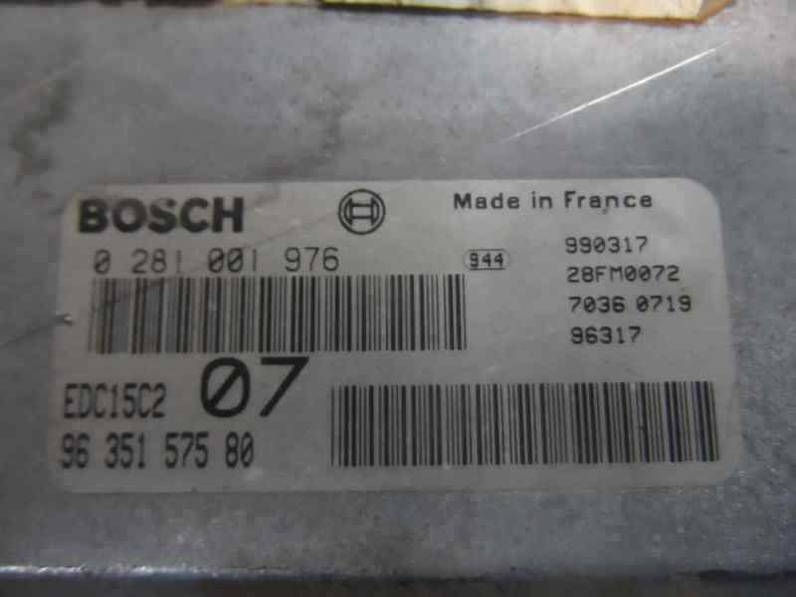 CENTRALITA MOTOR UCE PEUGEOT 306 BERLINA 3 4 5 PUERTAS 1999 2.0 HDI (90 CV)