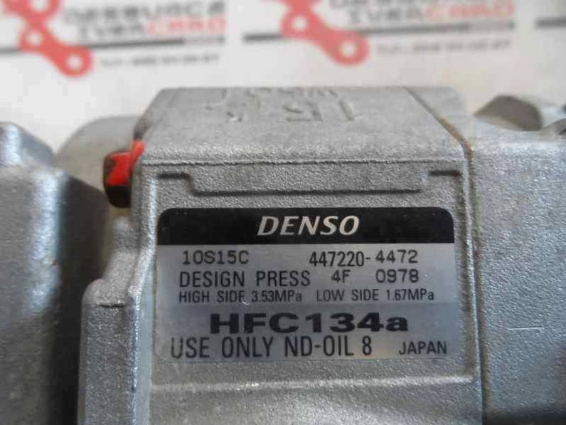 COMPRESOR AIRE ACONDICIONADO TOYOTA HILUX 2004 2.5 D-4D