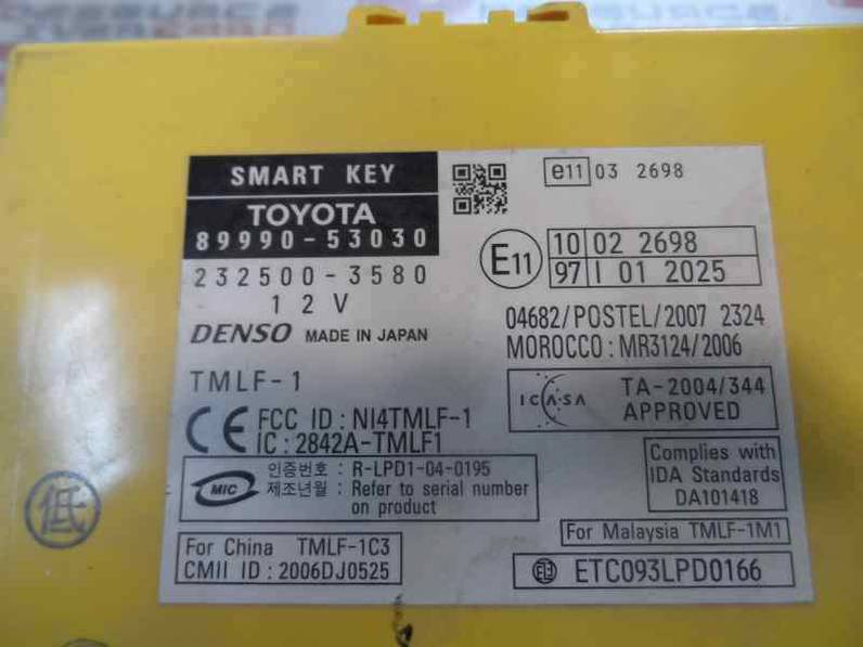 MODULO ENCENDIDO TOYOTA LEXUS IS 200 2009