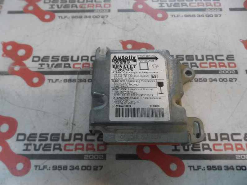 CENTRALITA AIRBAG RENAULT MEGANE I CLASSIC 2000 1.9 D (64 CV)