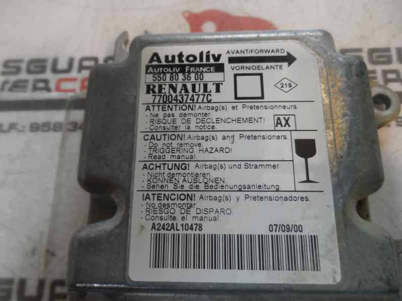 CENTRALITA AIRBAG RENAULT MEGANE I CLASSIC 2000 1.9 D (64 CV)