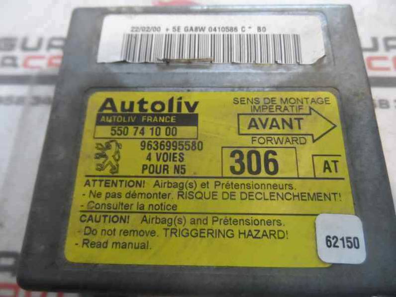 CENTRALITA AIRBAG PEUGEOT 306 BERLINA 3 4 5 PUERTAS 2000 2.0 HDI (90 CV)
