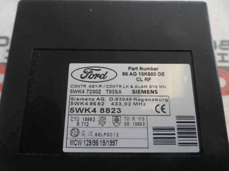CENTRALITA CHECK CONTROL FORD FOCUS BERLINA 2001 1.8 TDDI TURBODIESEL (90 CV)