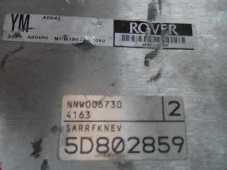 CENTRALITA MOTOR UCE MG ROVER SERIE 25 2005