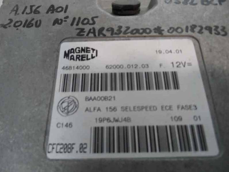 CENTRALITA MOTOR UCE ALFA ROMEO 156 2001