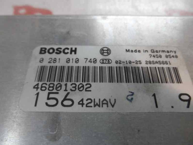 CENTRALITA MOTOR UCE ALFA ROMEO 156 2003 1.9 JTD (116 CV)