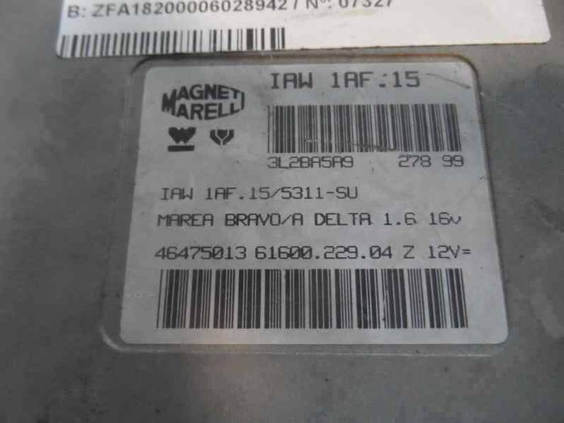 CENTRALITA MOTOR UCE FIAT BRAVO 1996 1.6 16V (103 CV)