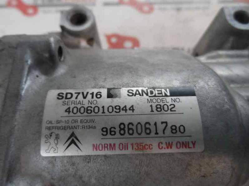 COMPRESOR AIRE ACONDICIONADO PEUGEOT EXPERT KASTEN 2010 1.6 16V HDI (90 CV)