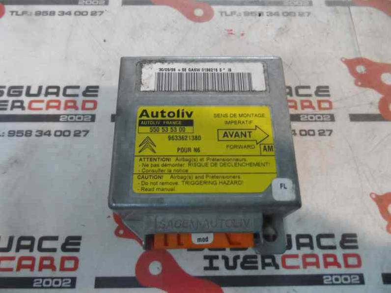 CENTRALITA AIRBAG CITROEN XSARA BERLINA 1997 1.9 TURBODIESEL (90 CV)