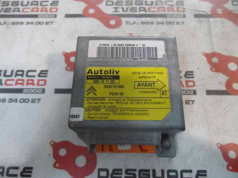CENTRALITA AIRBAG CITROEN XSARA BERLINA 2000 2.0 HDI (90 CV)