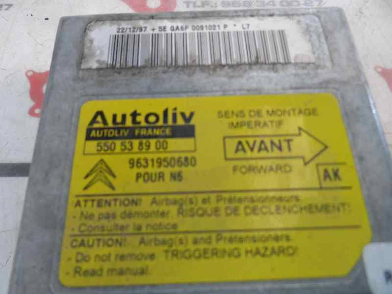 CENTRALITA AIRBAG CITROEN XSARA BERLINA 1998 1.9 TURBODIESEL (90 CV)