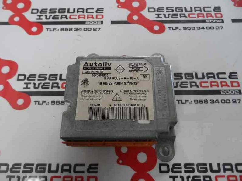 CENTRALITA AIRBAG CITROEN XSARA BERLINA 2001 1.9 D (69 CV)