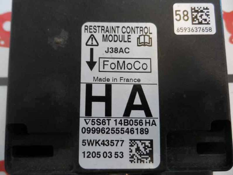 CENTRALITA AIRBAG FORD FIESTA 2005 1.4 TDCI (68 CV)