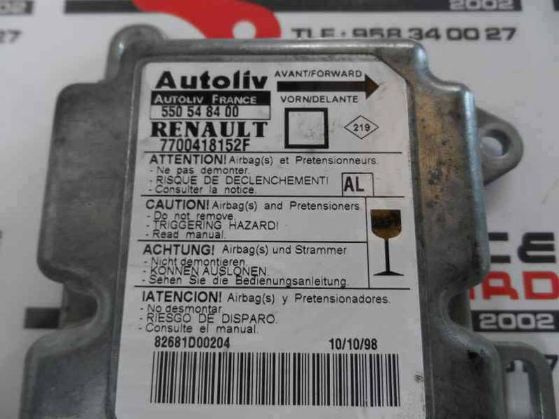 CENTRALITA AIRBAG RENAULT MEGANE I COACH COUPE 1998 1.9 DTI D (98 CV)