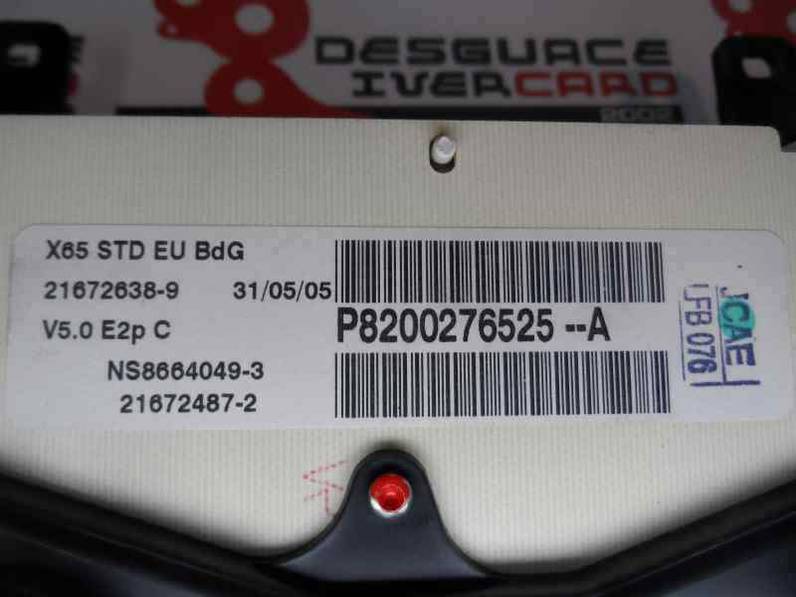 CUADRO INSTRUMENTOS RENAULT CLIO II FASE II 2005 1.5 DCI D (65 CV)