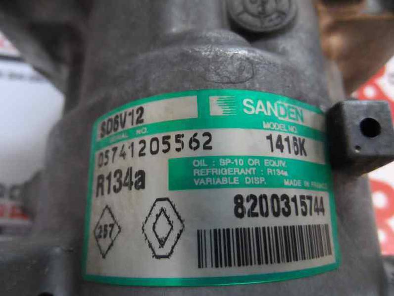 COMPRESOR AIRE ACONDICIONADO RENAULT CLIO II FASE II 2005 1.5 DCI D (65 CV)