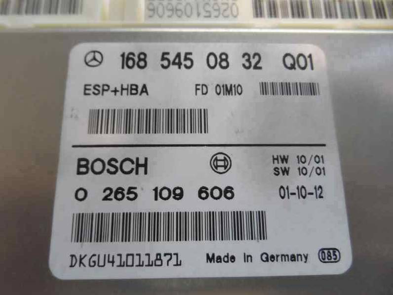 CENTRALITA ABS MERCEDES CLASE A 2001 1.7 CDI D (95 CV)