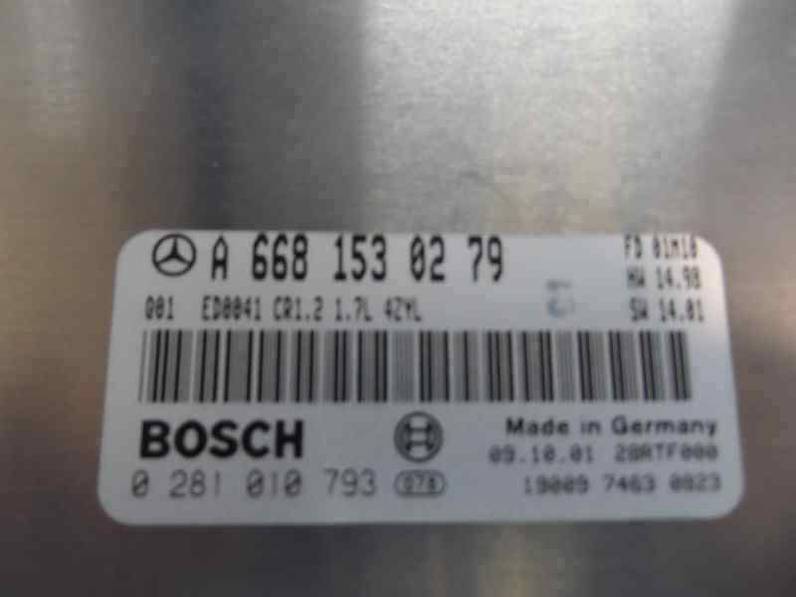 CENTRALITA MOTOR UCE MERCEDES CLASE A 2001 1.7 CDI D (95 CV)