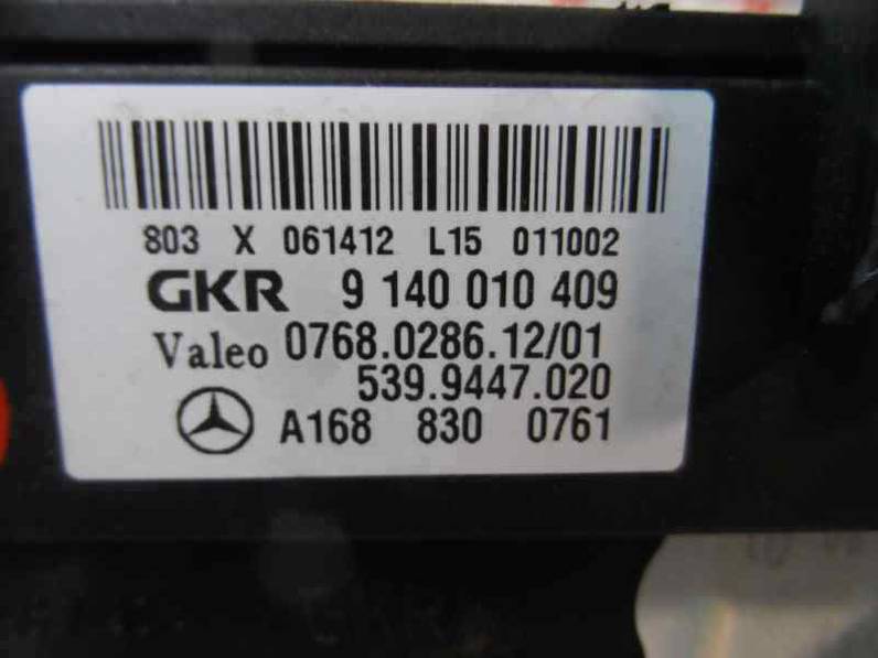 RESISTENCIA CALEFACCION MERCEDES CLASE A 2001 1.7 CDI D (95 CV)